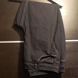 Dark wash boot cut jeans